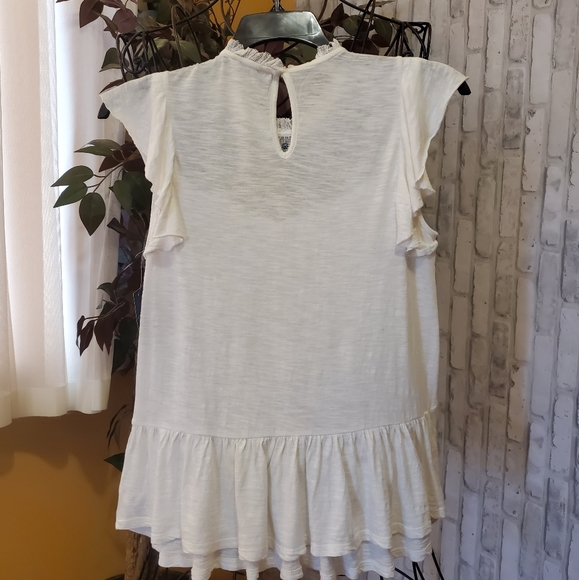 LUCKY BRAND WHITE EMBROIDERED SHIRT SIZE S - Picture 8 of 14